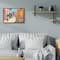 Stupell Industries European Roadside with Blue Street Vespa Wall Art in Black Frame
